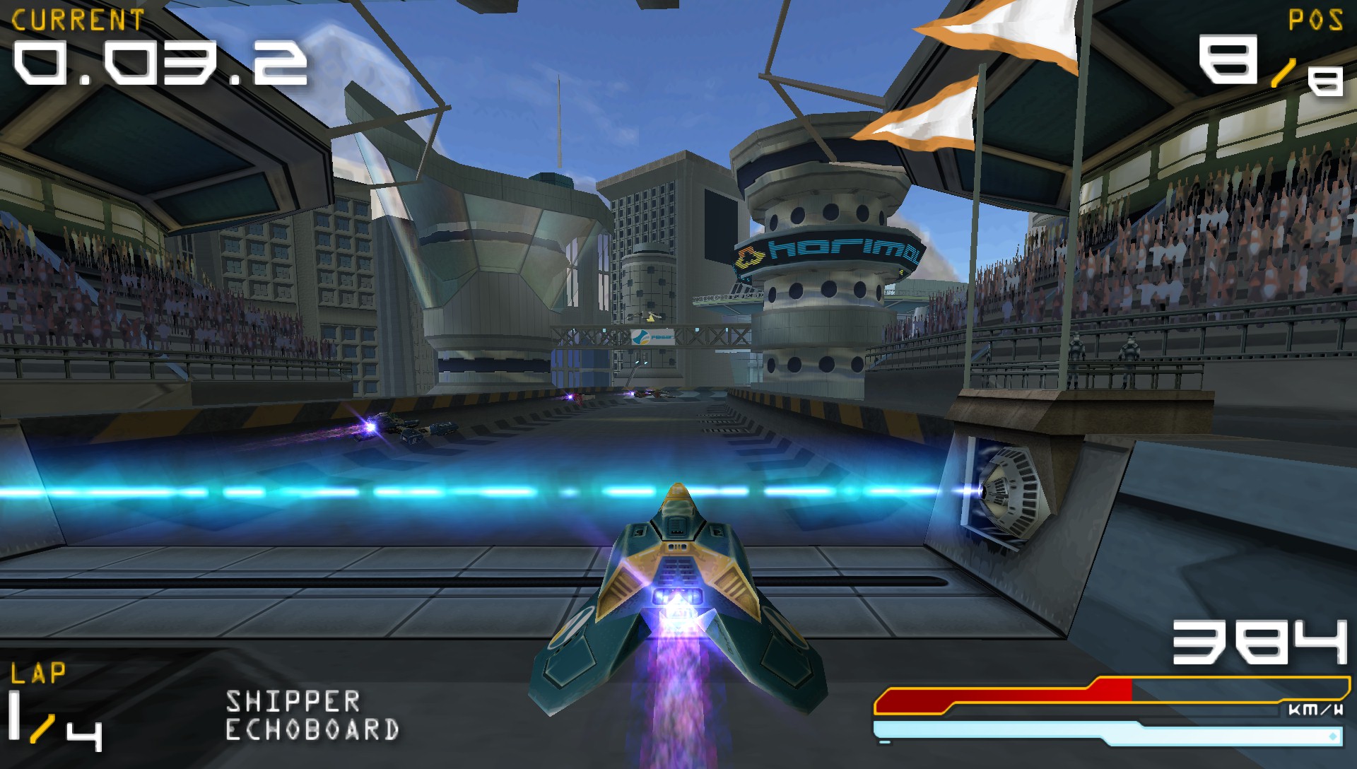 WipEout Pure running in PPSSPP